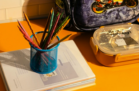 School supplies prepared for Project Backpack